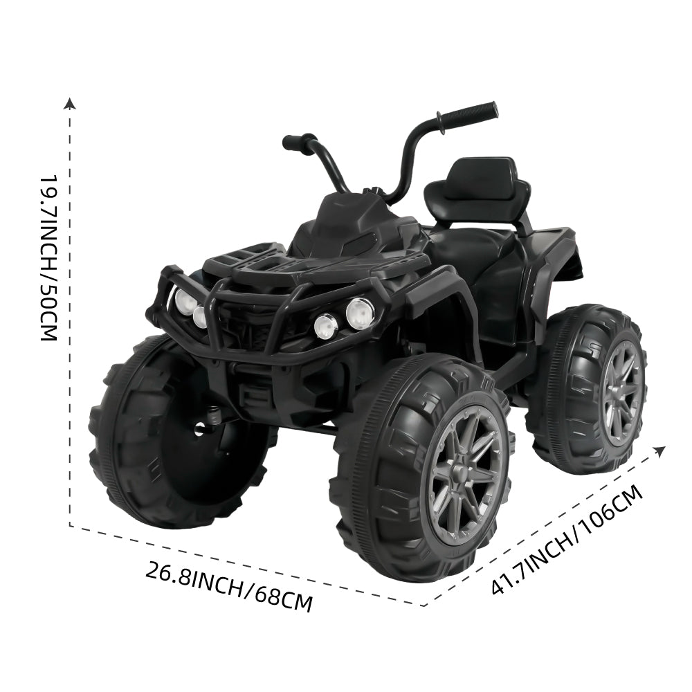 TCARAIWEN 24V Kids Ride on ATV 4 Wheelers for 3-5 Years Old with Music Player, Kids Ride on Cars