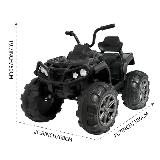 TCARAIWEN 24V Kids Ride on ATV 4 Wheelers for 3-5 Years Old with Music Player, Kids Ride on Cars