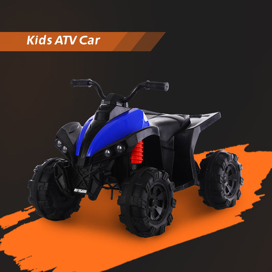 TCARAIWEN 12V Kids ATV 4 Wheelers for Kids 3-6, Electric Ride on ATV with Music Player, All Terrain Tires, Ride on Cars
