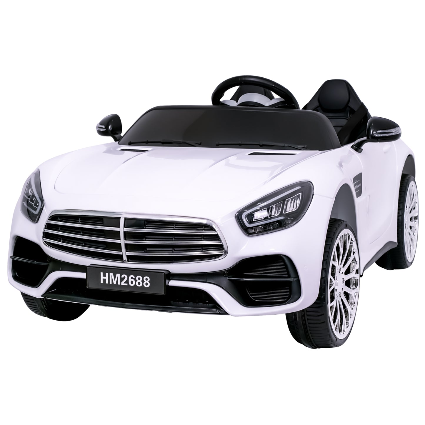 TCARAIWEN 12V Ride On Car for Kids, Electric Car with Remote Control, Music Player for 3-8 Year Old