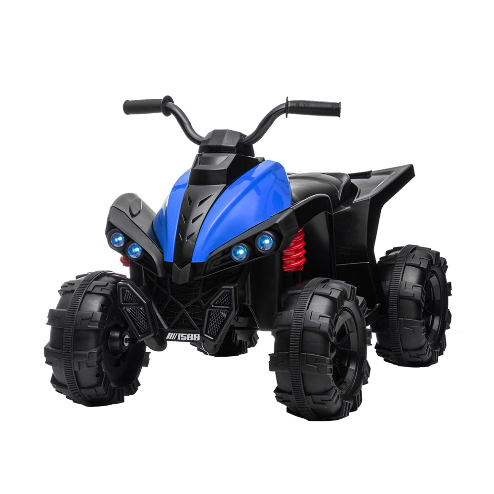 TCARAIWEN 12V Kids ATV 4 Wheelers for Kids 3-6, Electric Ride on ATV with Music Player, All Terrain Tires, Ride on Cars