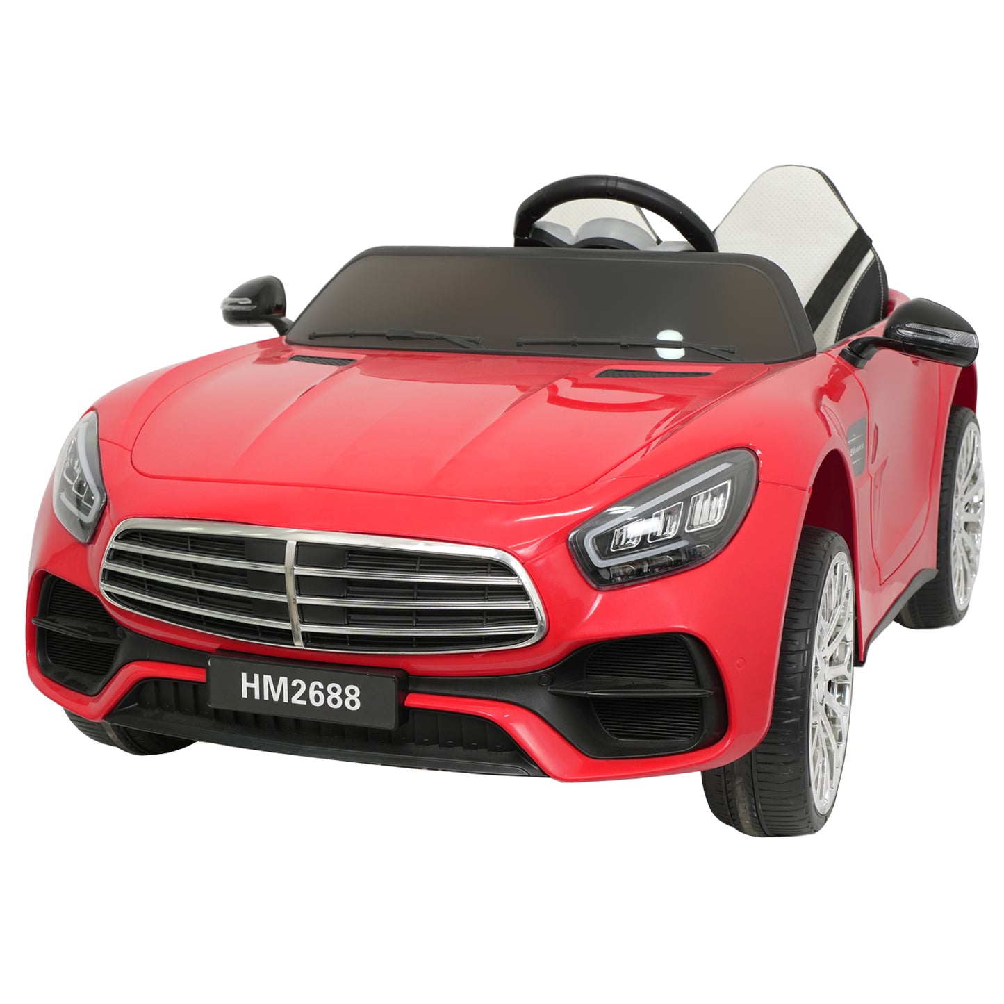 TCARAIWEN 12V Ride On Car for Kids, Electric Car with Remote Control, Music Player for 3-8 Year Old