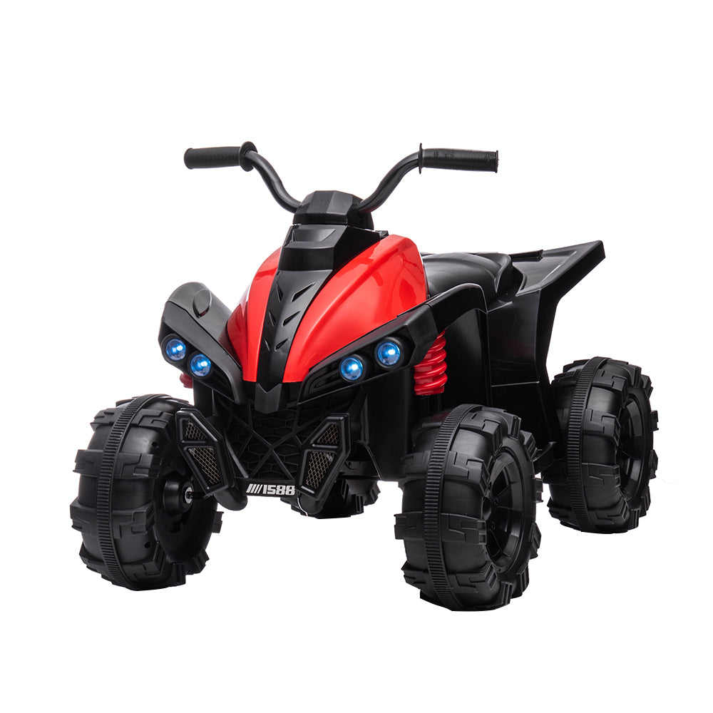 TCARAIWEN 12V Kids ATV 4 Wheelers for Kids 3-6, Electric Ride on ATV with Music Player, All Terrain Tires, Ride on Cars