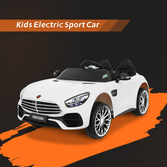 TCARAIWEN 12V Ride On Car for Kids, Electric Car with Remote Control, Music Player for 3-8 Year Old