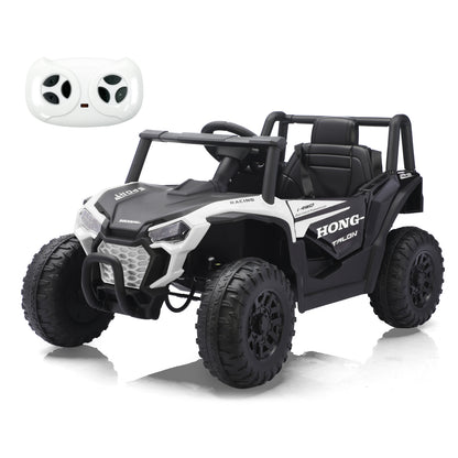 TCARAIWEN 12V Kids Ride On UTV,Ride on Car Toy w/Remote Control,Electric Off-Road UTV Truck,Remote w/ LED Lights MP&Music Bluetooth USB for Kids,Boys and Girls Aged 3-6 Years