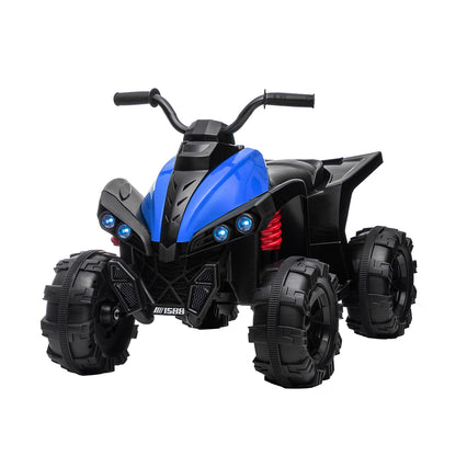 TCARAIWEN 12V Kids ATV 4 Wheelers for Kids 3-6, Electric Ride on ATV with Music Player, All Terrain Tires, Ride on Cars